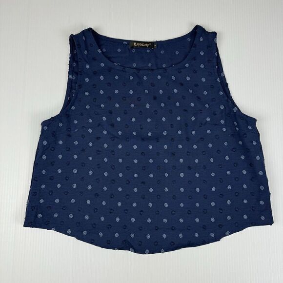 ROYLAMP Blue 2 Piece Outfit Size Large Crop Basic Top Cropped Wide Leg - Picture 15 of 15